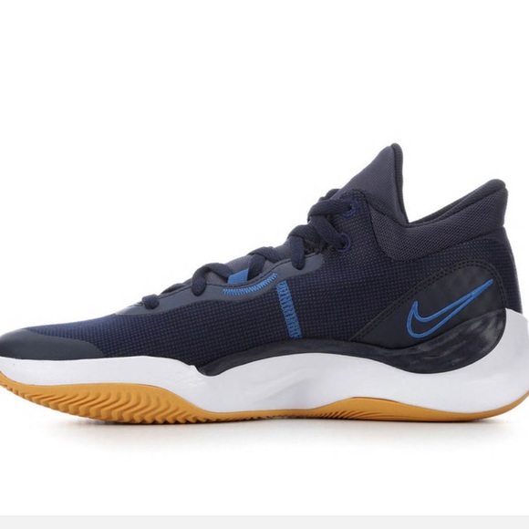 Nike Renew Elevate 3 Men’s Thunder Blue Basketball Shoes Size 10 - Picture 4 of 15